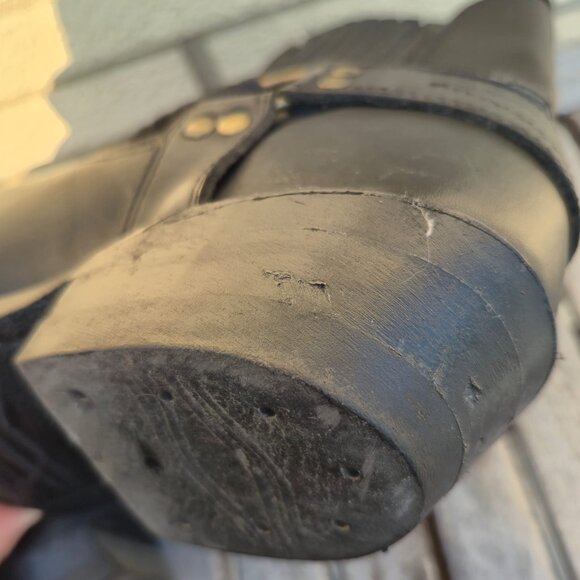 Black Leather Women's Boots - Picture 8 of 14